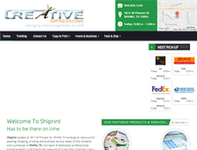 Tablet Screenshot of creativepacknship.com